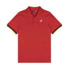 POLO VINCENT CONTRAST STRETCH RED
