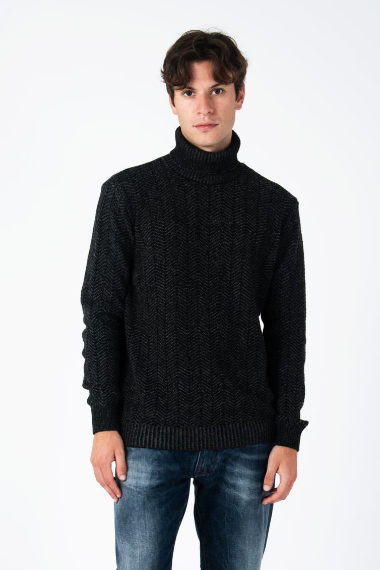 Maglione uomo Nuvolari Milne grigio medio | Nuvolari.biz