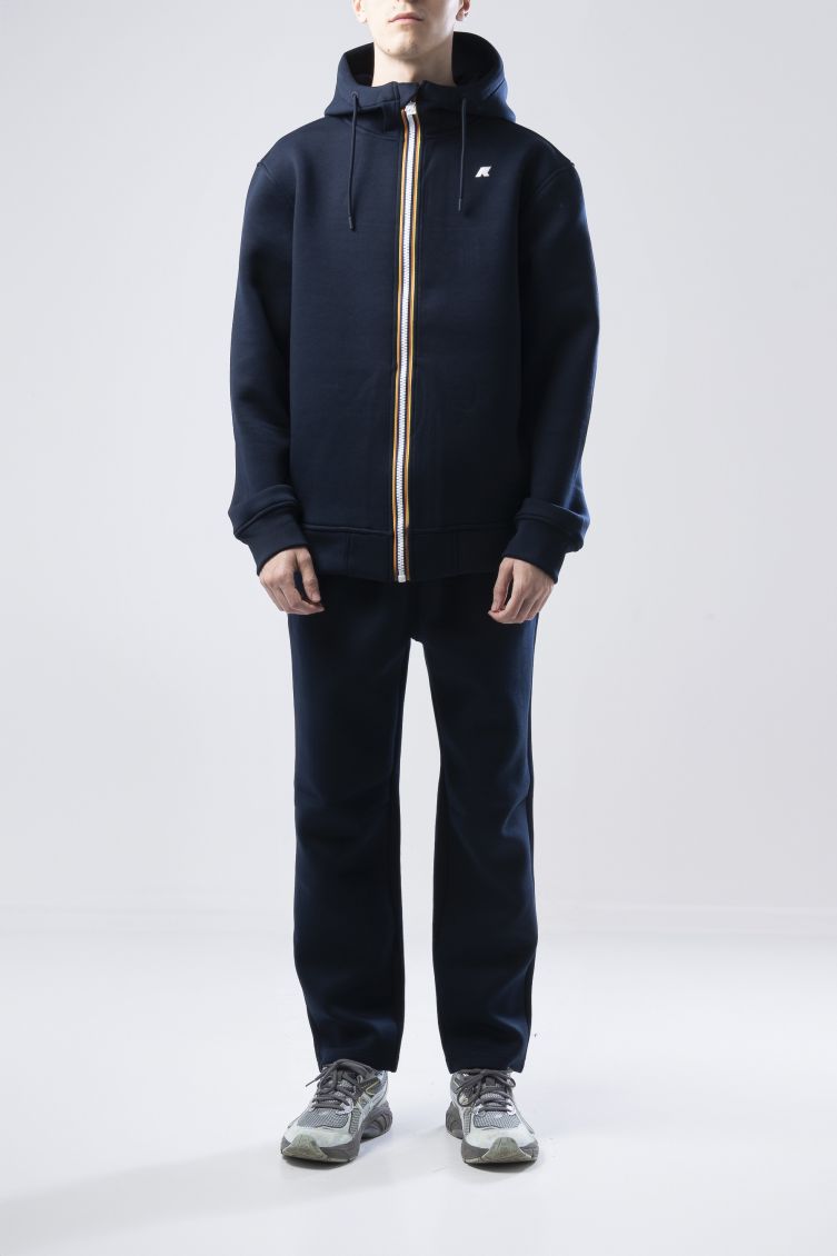 Felpa Uomo K-Way Rainer Spacer Blue Depth