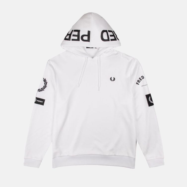 Felpa Uomo Fred Perry M1704 White I Nuvolari.biz