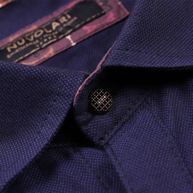 CAMICIA DA UOMO NUVOLARI LEINS BLU