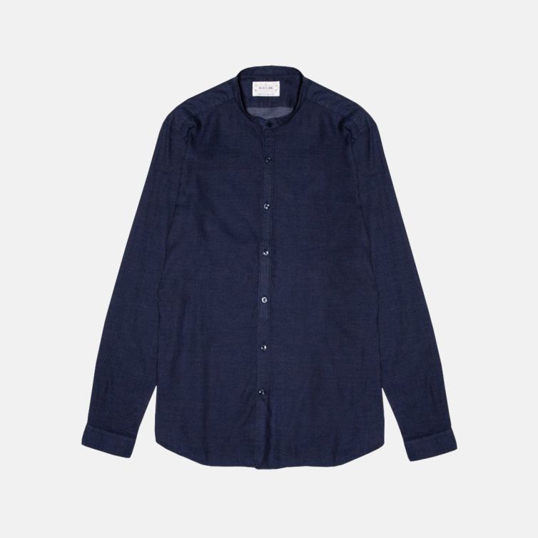 CAMICIA ALLA COREANA EXCLUSIVE X NVLR URANUS BLU
