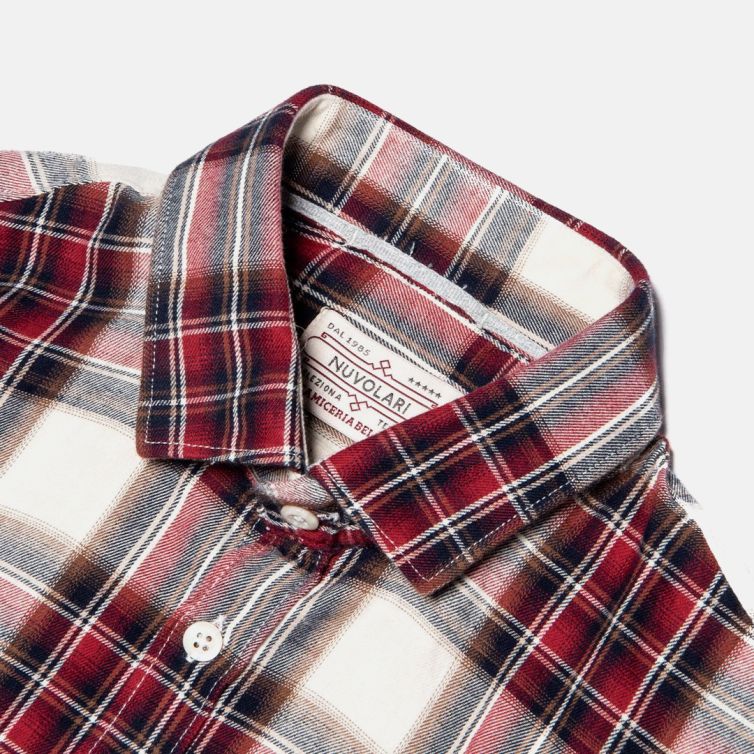 Camicia a quadri shop rossa e bianca