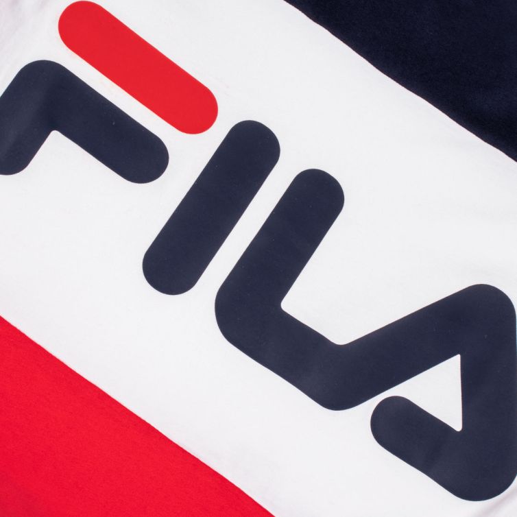 Red black and white fila shirt outlet