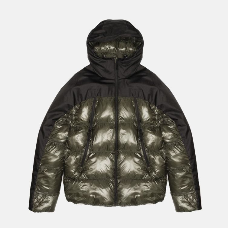 Piumino Imbottito Con Cappuccio Outhere Green Nuvolari.biz