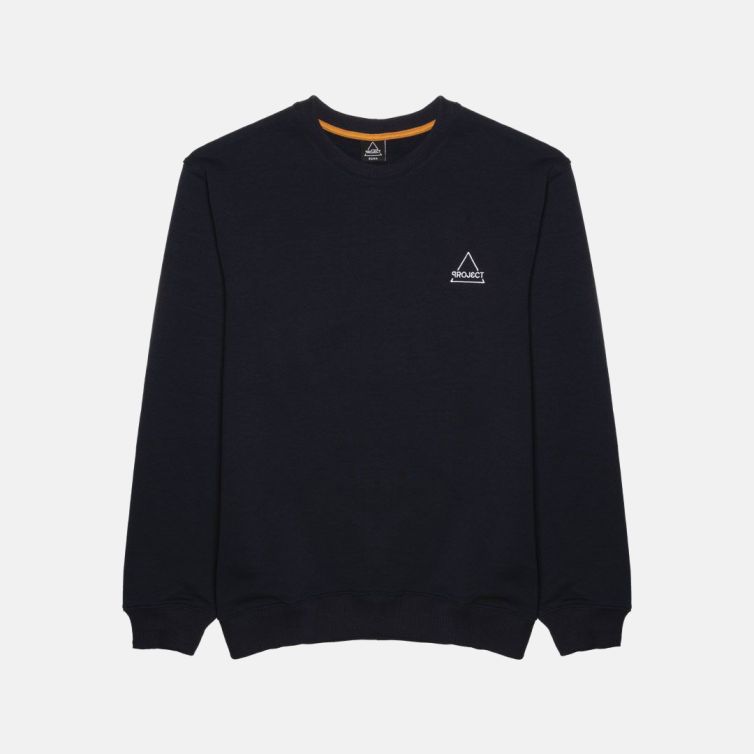 Felpa Girocollo Uomo SOHO Navy Proj3ct Nuvolari.biz