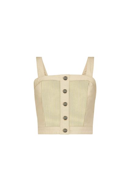 TOP DONNA LEE TANK I FEEL LOVE DRESS WHITE