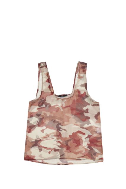 TOP DONNA LUMINA MARRONE