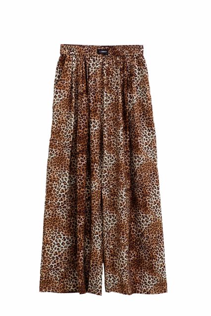 PANTALONE DONNA LUMINA LEOPARDATO