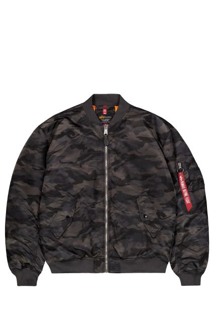 BOMBER UOMO ALPHA INDUSTRIES MA-1 CS BLACK CAMO