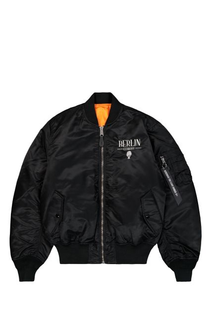 BOMBER UOMO ALPHA INDUSTRIES MA-1 BERLIN CANDY BOMBER BLACK