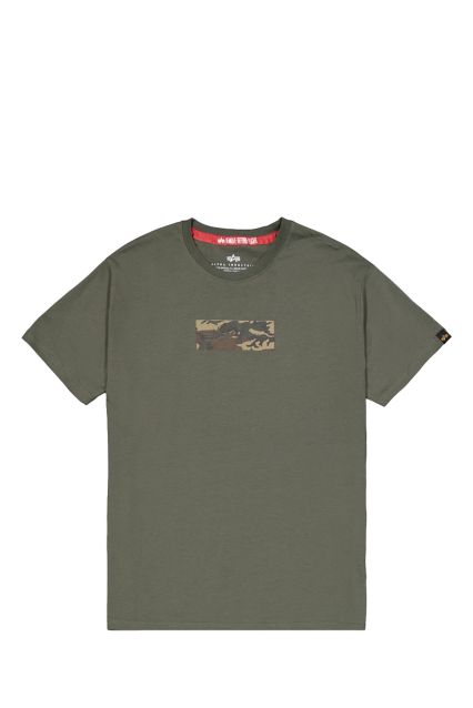 T-SHIRT UOMO ALPHA INDUSTRIES CAMO PANEL TEE BLACK