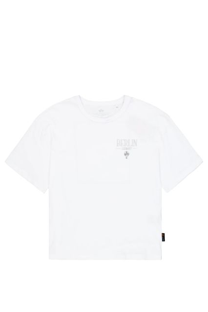 T-SHIRT UOMO ALPHA INDUSTRIES BERLIN CANDY TEE WHITE