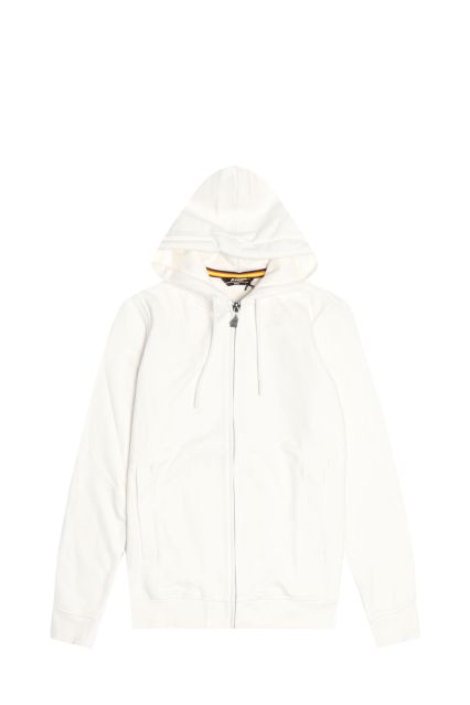 GIUBBOTTO UOMO K-WAY ANTHONY HEAVY FLEECE WHITE GARDENIA