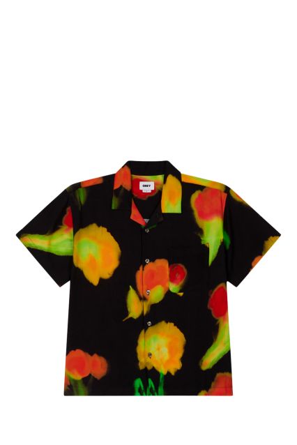CAMICIA UOMO OBEY KINNEY BLACK MULTI
