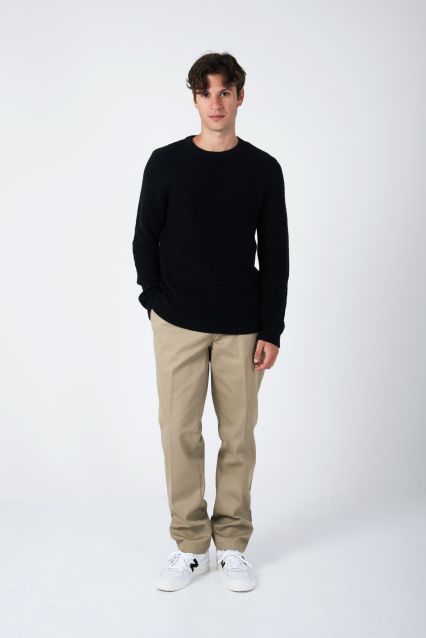 MAGLIONE UOMO SELECTED NERO