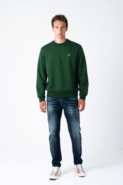 FELPA UOMO LACOSTE GREEN