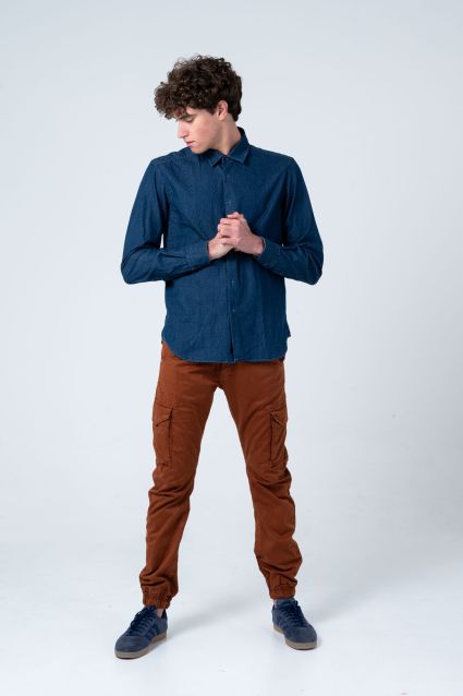 CAMICIA UOMO NUVOLARI LEWIS DENIM