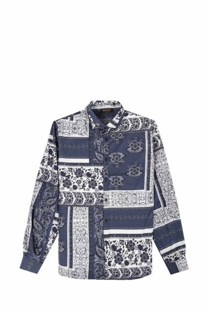 CAMICIA UOMO NUVOLARI HOLT BLU