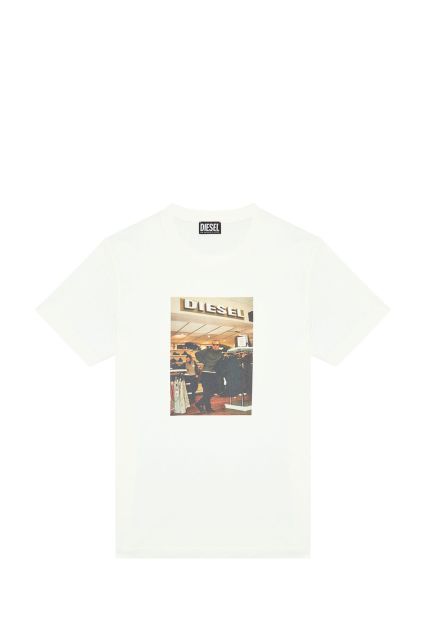 T-SHIRT UOMO DIESEL OFF WHITE