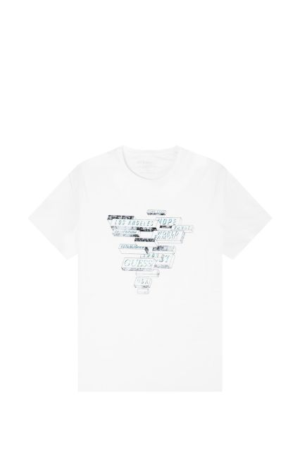 T-SHIRT UOMO GUESS JEANS SALT WHITE