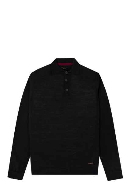 POLO UOMO NUVOLARI FOAM NERO