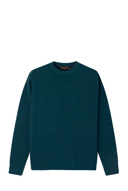 MAGLIA UOMO NUVOLARI SHERMAN PETROLIO