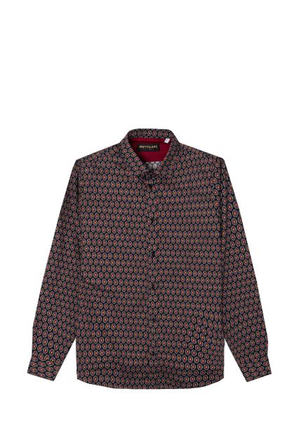 CAMICIA UOMO NUVOLARI SAGE NERA