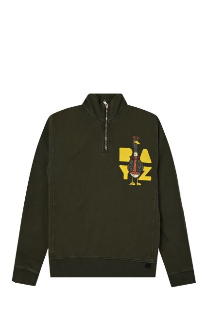 FELPA UOMO RAYZ SW QUACK MILITARE