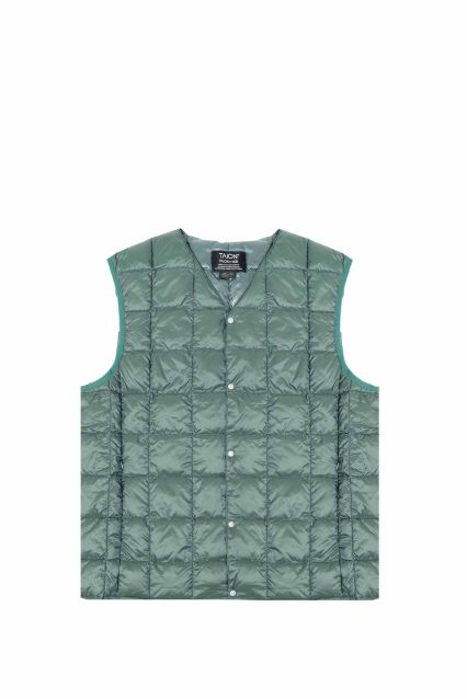 V-NECK VEST D.GREEN-D.GREEN