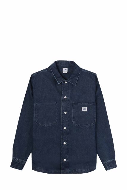 OVERSHIRT CAMICIA UOMO LEE LOOSE WORKWEAR MID DENIM