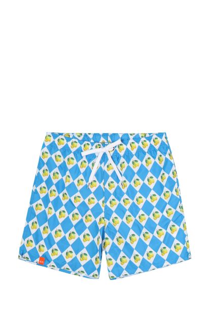 COSTUME SHORT UOMO SU68 AZZURRO/BIANCO