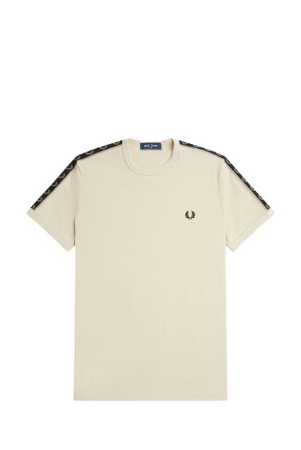T-SHIRT UOMO FRED PERRY OATMEAL/WRMGRY