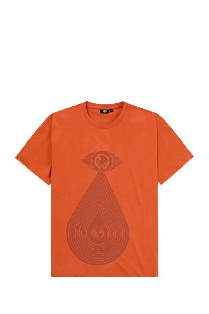 T-SHIRT UOMO OBEY X NAPAPIJIRI SS TEE ORANGE