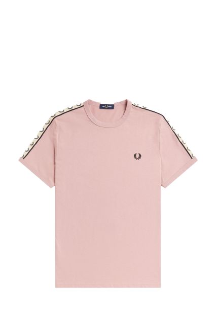 T-SHIRT UOMO FRED PERRY DSTY RS PNK/BLK