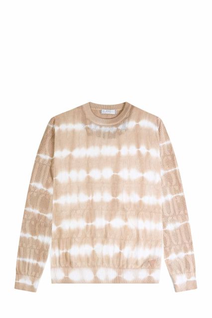 MAGLIA UOMO GUESS JEANS WHITE AND BEIG