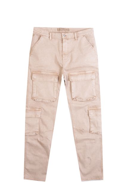 PANTALONE UOMO GUESS JEANS BRUCE BEIGE BLANCO
