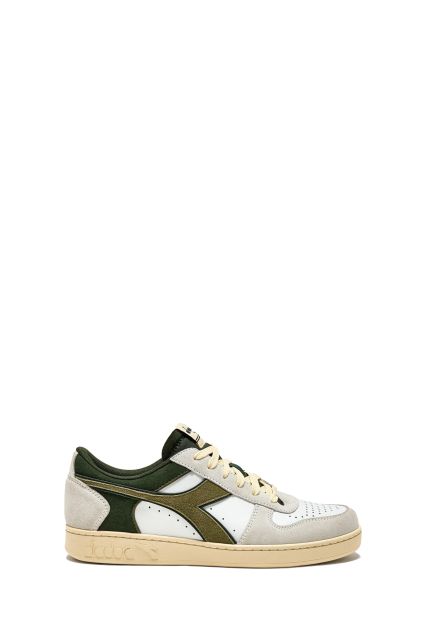 SNEAKERS UOMO DIADORA MAGIC BASKET LOW BCO/VRD KOMBU