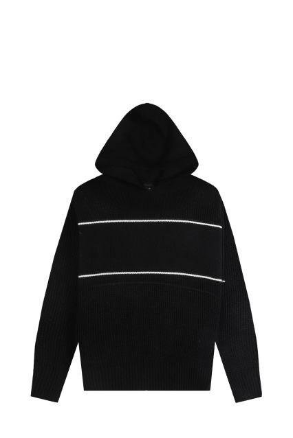 MAGLIA UOMO NUVOLARI ELMER CAPPUCCIO NERO