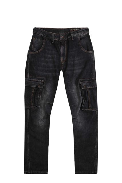 JEANS UOMO NUVOLARI BK BANSKY BLACK DENIM