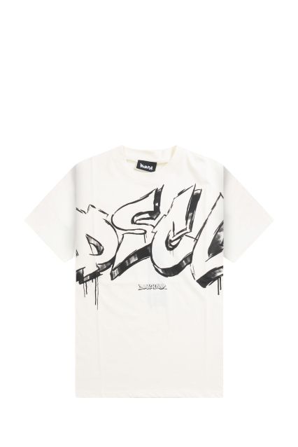 T-SHIRT UOMO DISCLAIMER LATTE/NERA