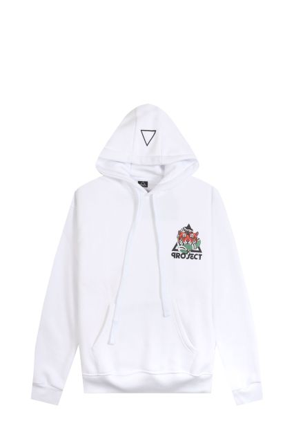 FELPA UOMO PROJ3CT FE TIGER 7 HOOD BIANCO