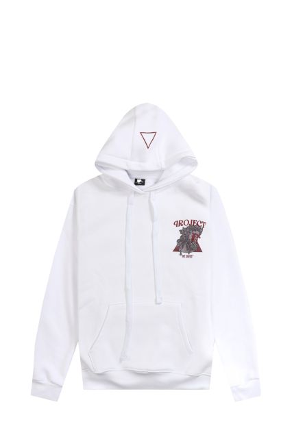 FELPA UOMO PROJ3CT YESHUA HOOD BIANCO