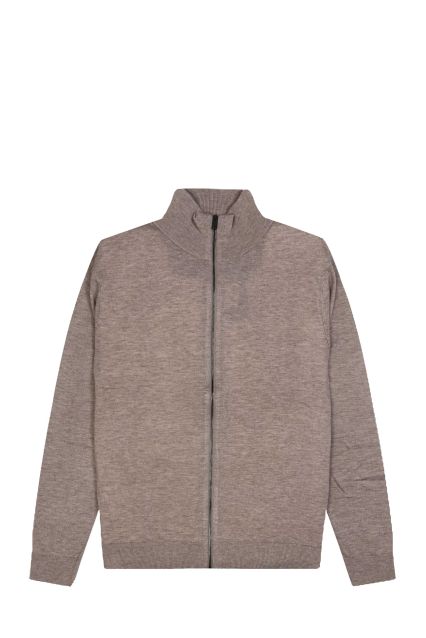 MAGLIA UOMO NUVOLARI GIONES BEIGE CON ZIP