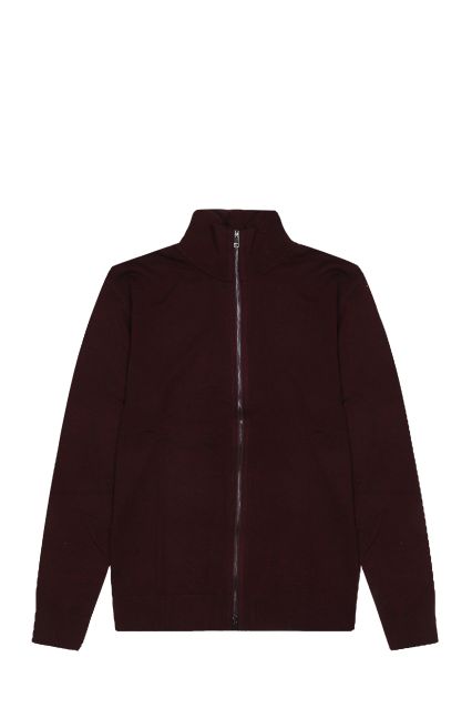 MAGLIA UOMO NUVOLARI GIONES BORDEAUX CON ZIP