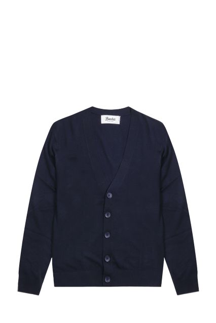 CARDIGAN UOMO BAECKER HANDEL BLU NAVY