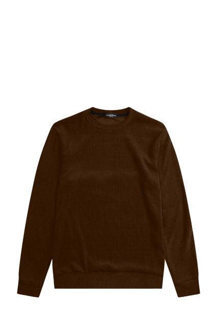 MAGLIA UOMO BLACK RAGS FENG MARRONE