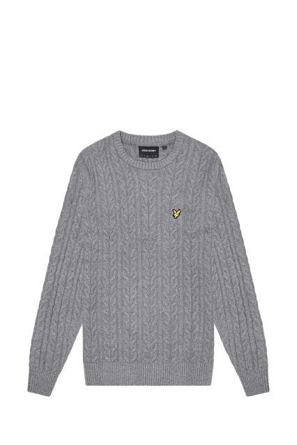 MAGLIA UOMO LYLE & SCOTT MID GREY MARL-T28