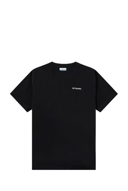 T-SHIRT UOMO COLUMBIA BLACK BUTTE TEE BLACK/LINEAR