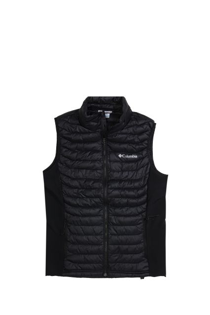 SMANICATO UOMO COLUMBIA POWDER PASS HYBRID VEST BLACK